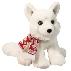 Mini Mistie Soft Arctic Fox with Scarf